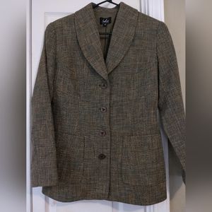 Women's ids brand 100% virgin wool blazer size 40